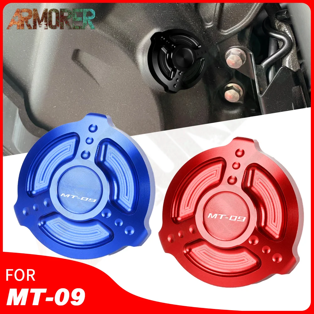 

For YAMAHA MT09 MT 09 MT-09 Tracer FJ-09 FZ09 Motorcycle Accessories CNC Engine Oil Cap Bolt Screw cover 2013 - 2020 2021 2022