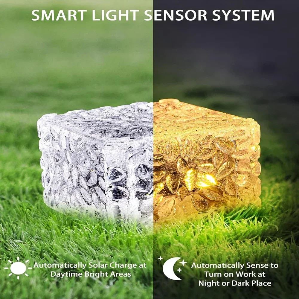 أضواء الطوب الشمسية المناظر الطبيعية مسار ضوء حديقة الديكور ساحة الطريق الإضاءة راحة رصف للحديقة، المسار، الفناء، الممشى