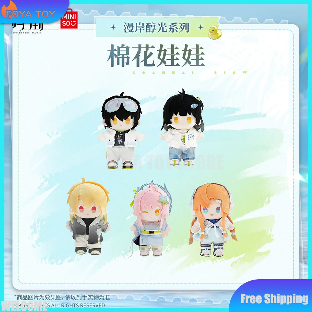 Neue Original MINISO Blind Box Wuthering Waves Man'an Chunguang Serie Baumwoll-Plüschpuppen Mystery Box Kawaii Spielzeug Geburtstagsgeschenk