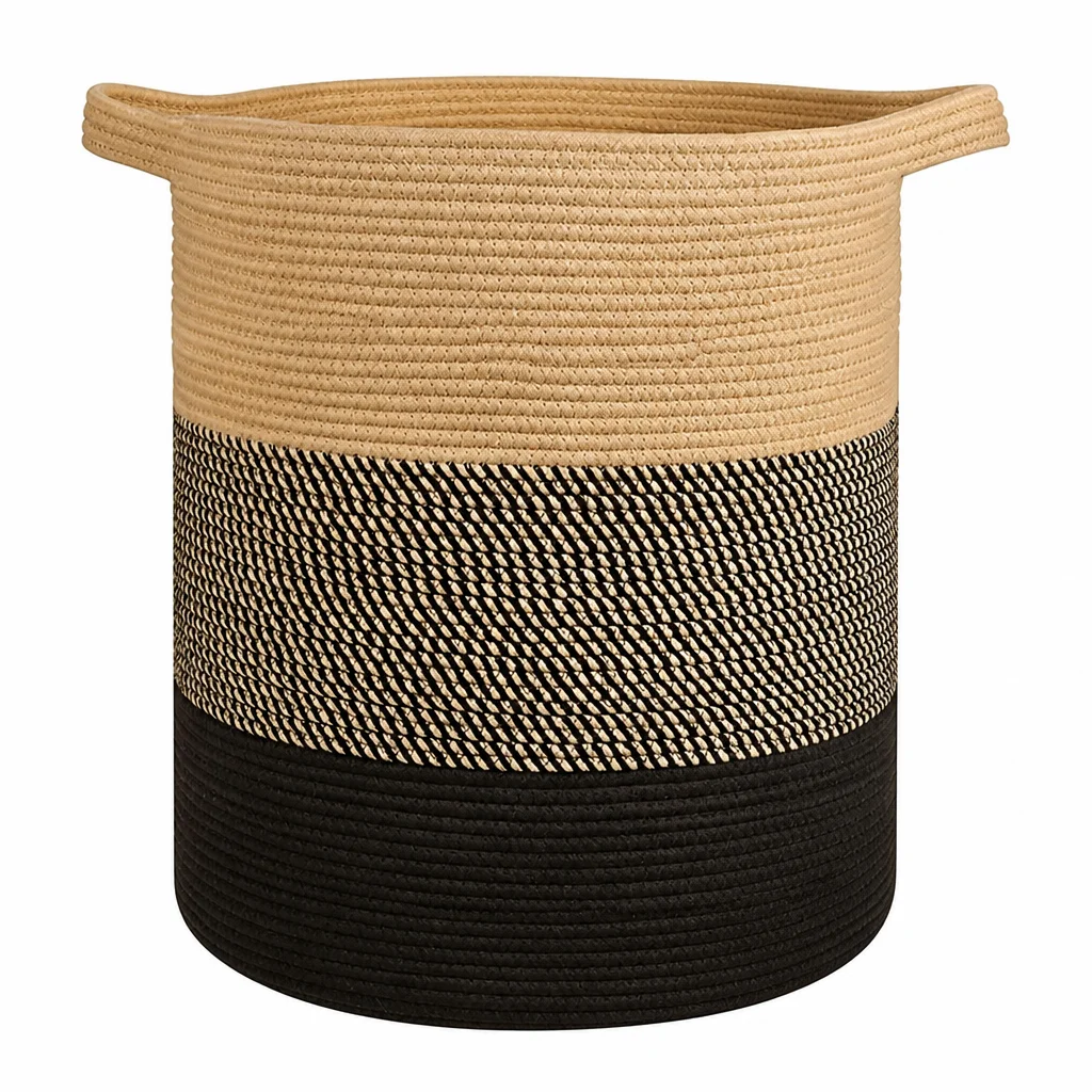 Rustic Cotton Rope Storage Bas - Home Decor Hampers ulasan dan harga