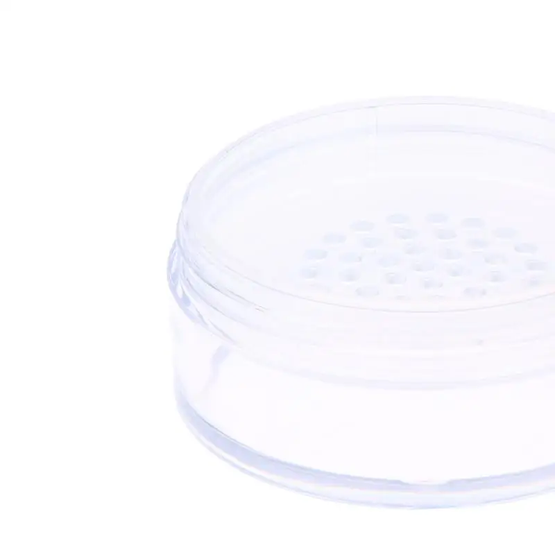 1 Stück Mini Tragbare Plastikbox 15g Nachfüllbare Pulver-Leerbox Handlicher Leertopf mit Sieb Reise-Make-up-Behälter Siebbehälter – Detail 10