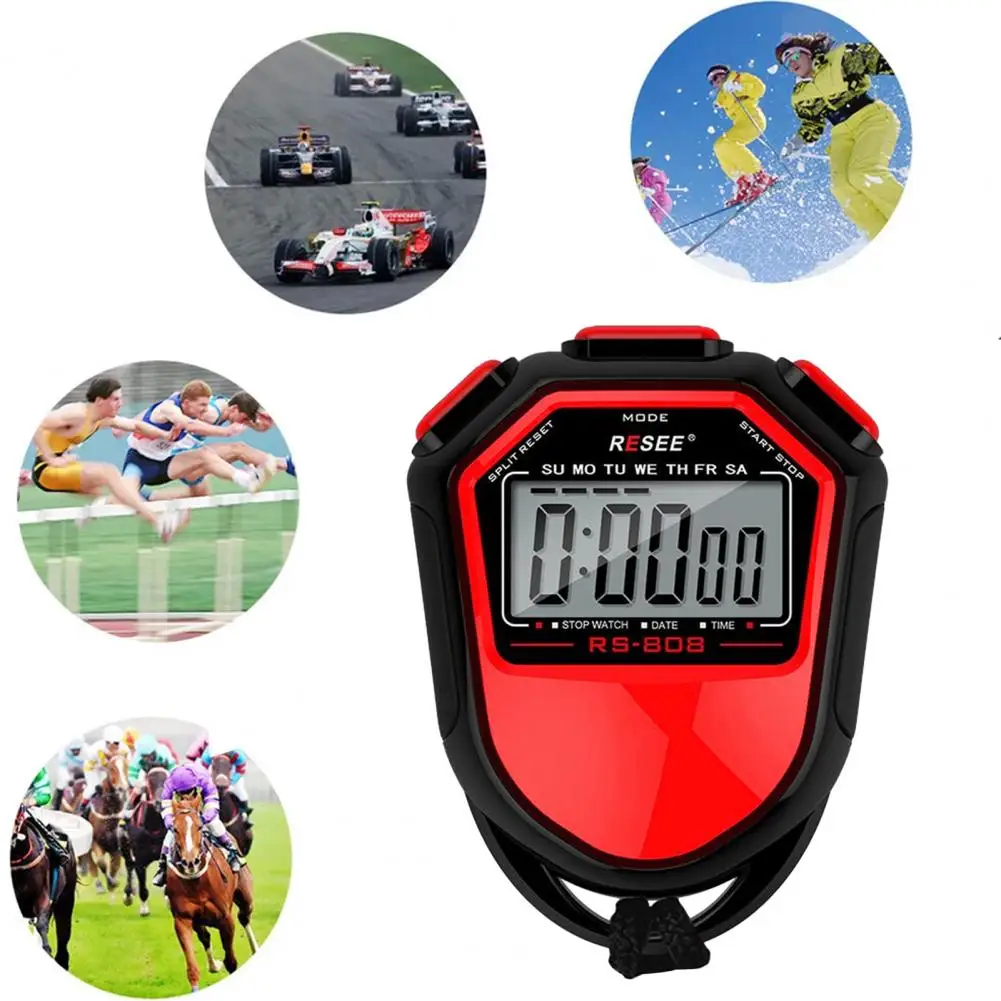 هيكل معزز، مؤقت خفيف الوزن، مؤقت ساعة توقيت للاستخدام، مؤقت ساعة توقيت مقاوم للماء للمدربين الرياضيين للجري