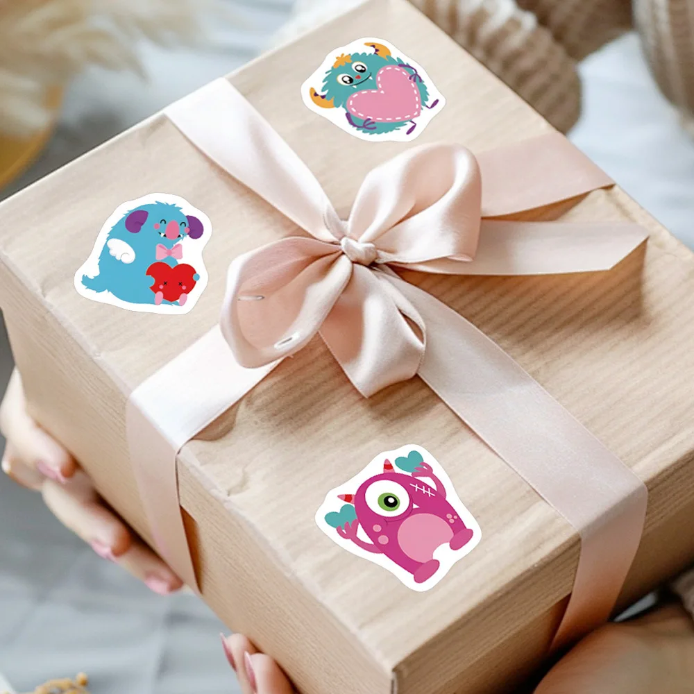 500pcs Little Monster Stickers for Valentine's Day Gift Wrapping Label Scrapbook Cartoon insect Stationery Stickers Reward Label