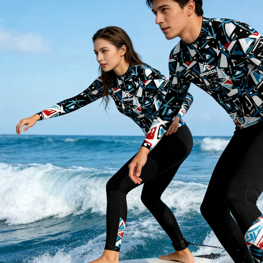 

Lightweight Surfing Water Shirts Long Sleeve Quick Dry Printed High Quality Swim Shirt for Men Women Water Sports