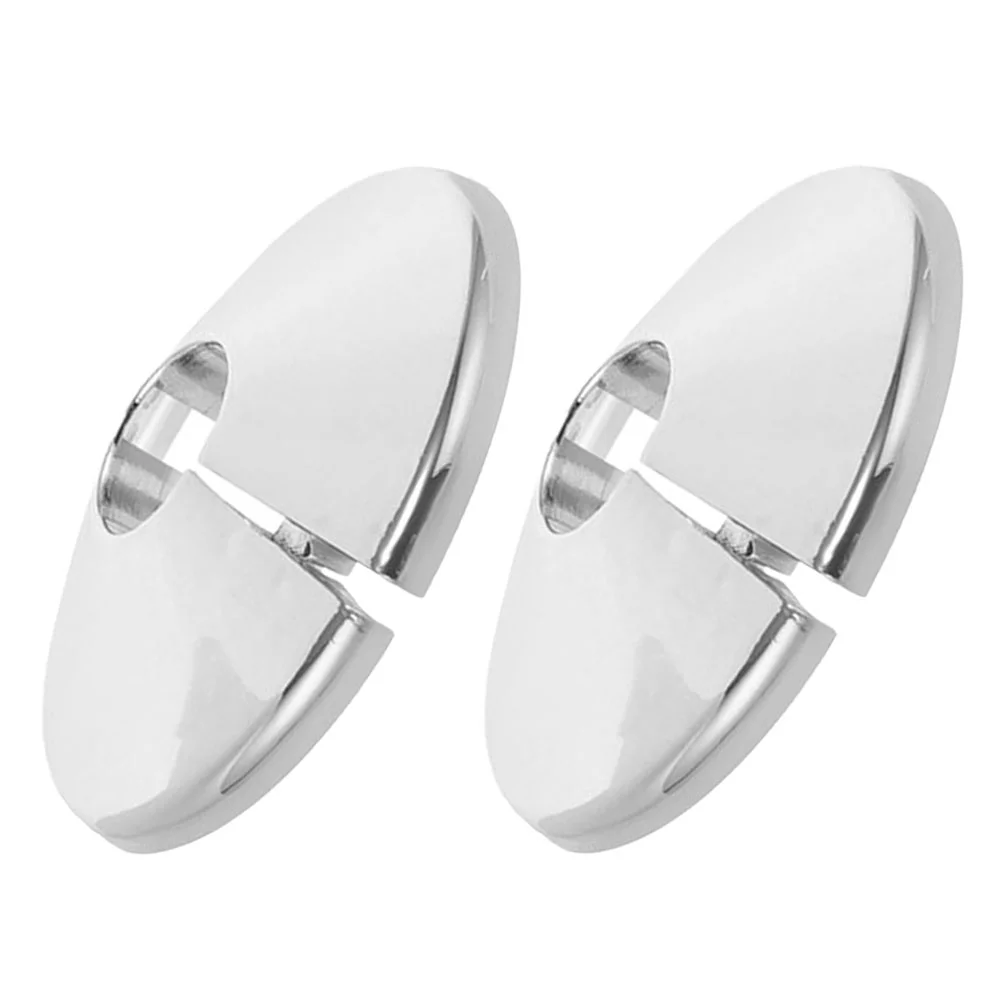 

2 Pcs Cover up Triangular Valve Decorative Plumbing Flange Rings 600X600X100CM Alloy Plate Shower
