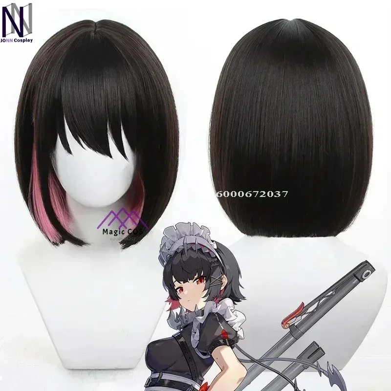 Zenless Zone Zero alta calidad Ellen Joe Cosplay peluca vestido de sirvienta uniforme cola Victoria limpieza fiesta de Halloween traje de mujer