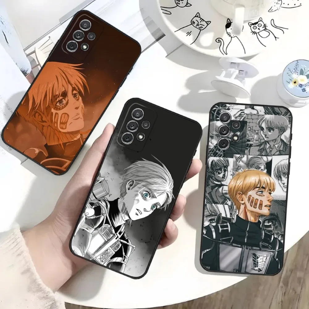 

Anime Armin Arlert Phone Case For Samsung S25,S24,S21,S22,S23,S30,Ultra,S20,Plus,Fe,Lite,Note,10 Black Soft Shell