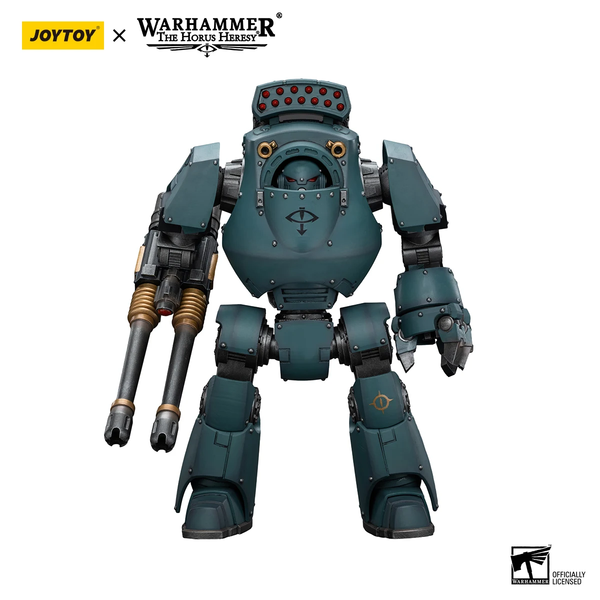 JOYTOY Warhammer 40k 1/18 Action Figures Mecha Anime 27cm Sons of Horus Contemptor Dreadnought with Gravis Autocannon Model Toys