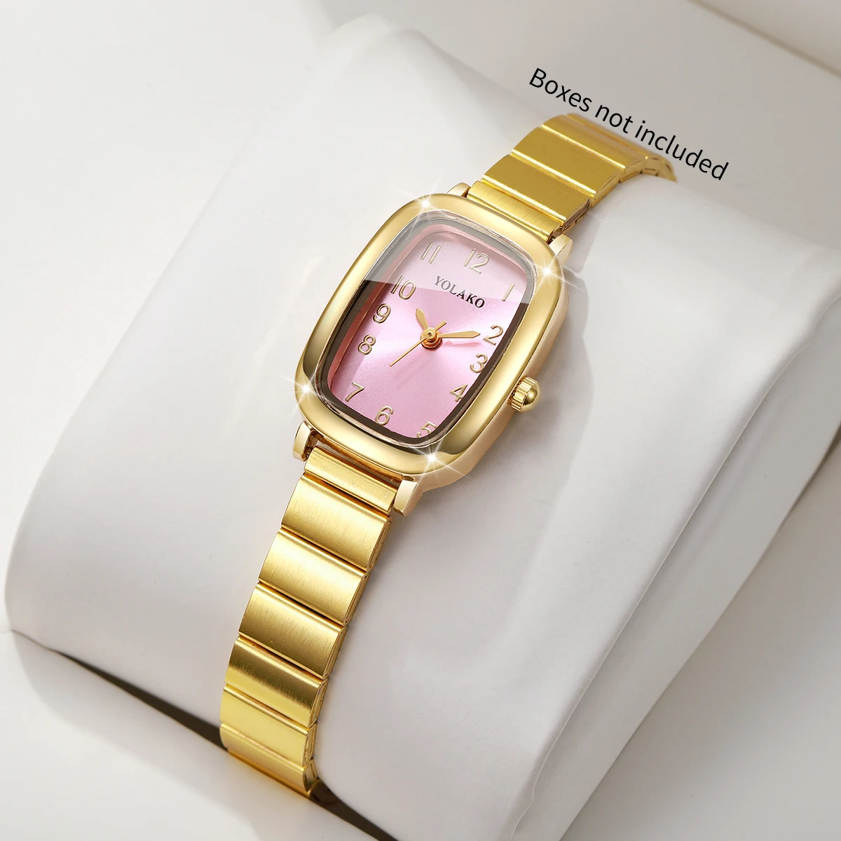 Elegant Arabic Dial Women Quartz Watches Golden Bracelet Strap Ladies Wristwatches Clock Gift Relogio FemininoWithout Box