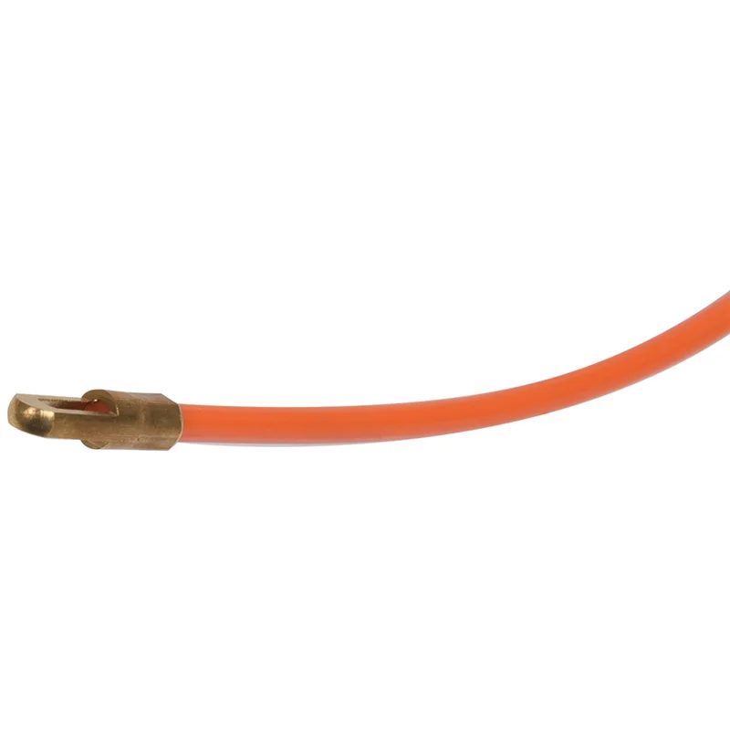 BAAJ-2 Pcs 4Mm 15 Meter Orange Guide Device Nylon Electric Cable Push Pullers Duct Snake Rodder Fish Tape Wire
