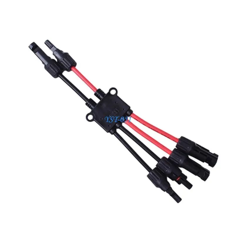 E15A Photovoltaic Cable Branch Part for Outdoor Wiring Extension Solar Panel Splitter