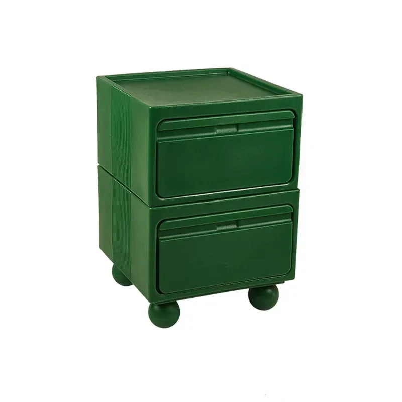 Nordic Internet celebrity small apartment bedside table ins wind mobile storage side cabinet