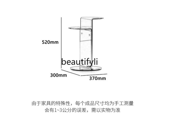 01A Modern Light Luxury Stone Plate Corner Table Minimalist Sofa Removable Tea Side Table Living Room Small Coffee Table