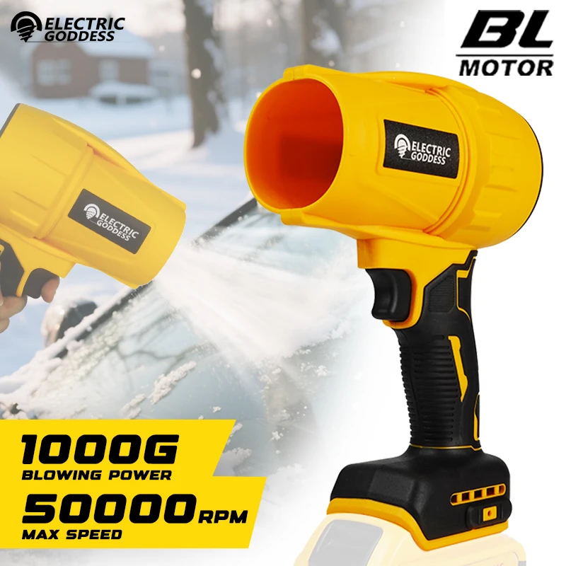 آلهة كهربائية بدون فرش مجفف الشعر الكهربائي يده سوبر قوية الرياح توربو منفاخ الهواء أداة السلطة لدبوس بطارية ديوالت 20 فولت