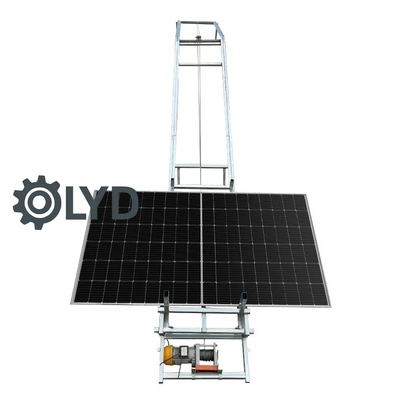 4-18 mSlope Type Solar Panel Lift Small Tile Roof Special Glazed Tile Steel Door Window Loading Automatic Turning Elevator