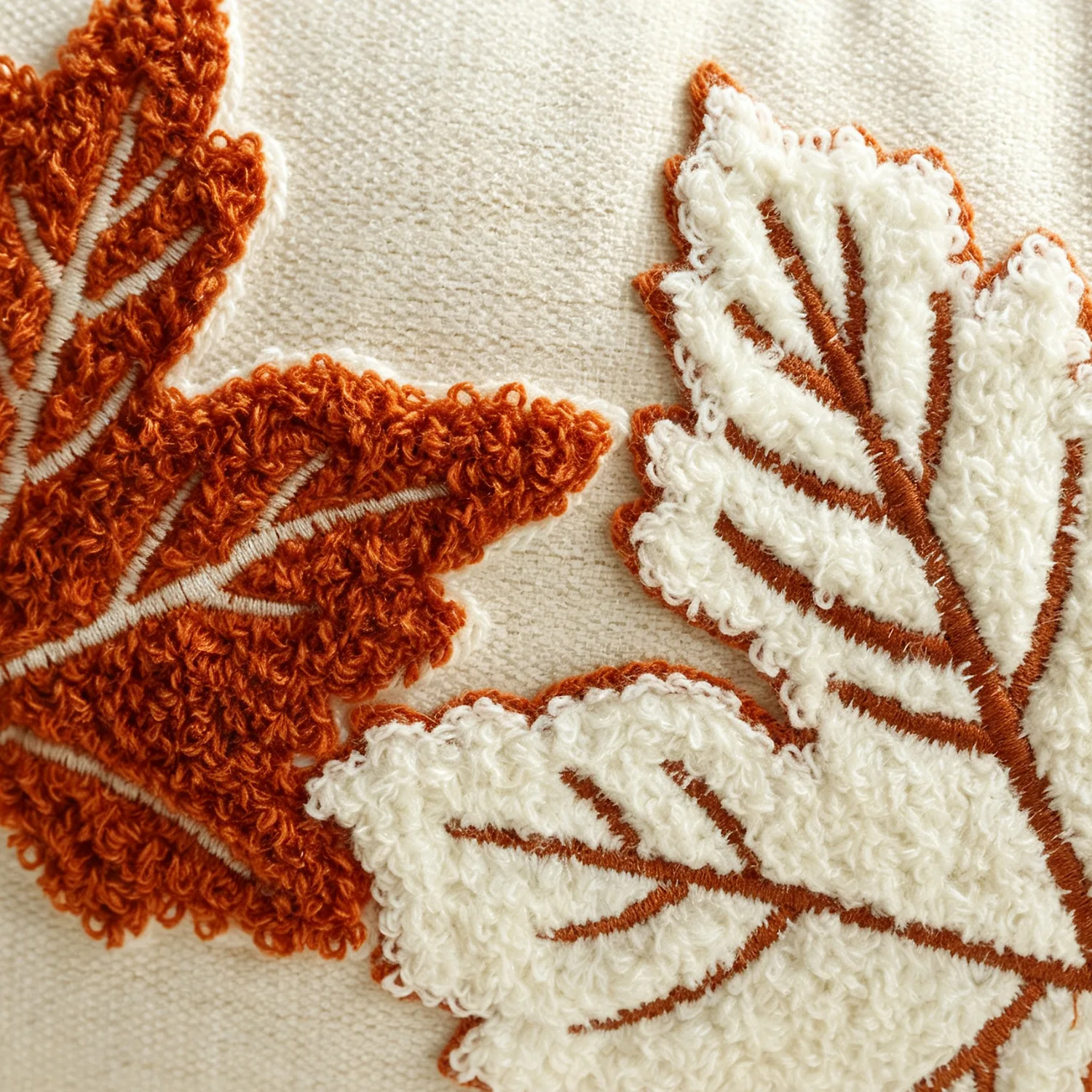 30x50cm Chenille Ahornblatt-Bestickter Thanksgiving Kissenbezug Cojines Atmosphärische Heimdekoration Kissenbezüge – Detail 10