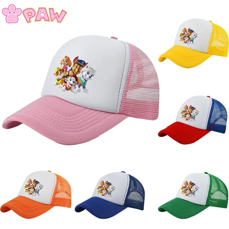 Paw Patrol Baseballkappe, Skye Chase, Cartoon-Anime-Muster, bedruckte Mütze, Unisex-Kappen, Sommermode, Sonnenhüte, Geburtstagsparty-Geschenke
