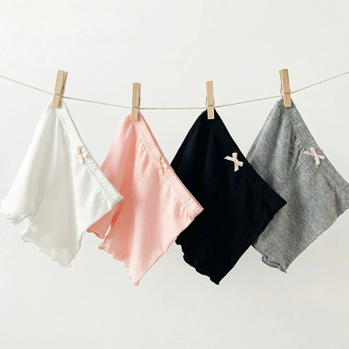 Einfarbige Leggings für Mädchen, kurz, bequem und atmungsaktiv für Frühling und Sommer