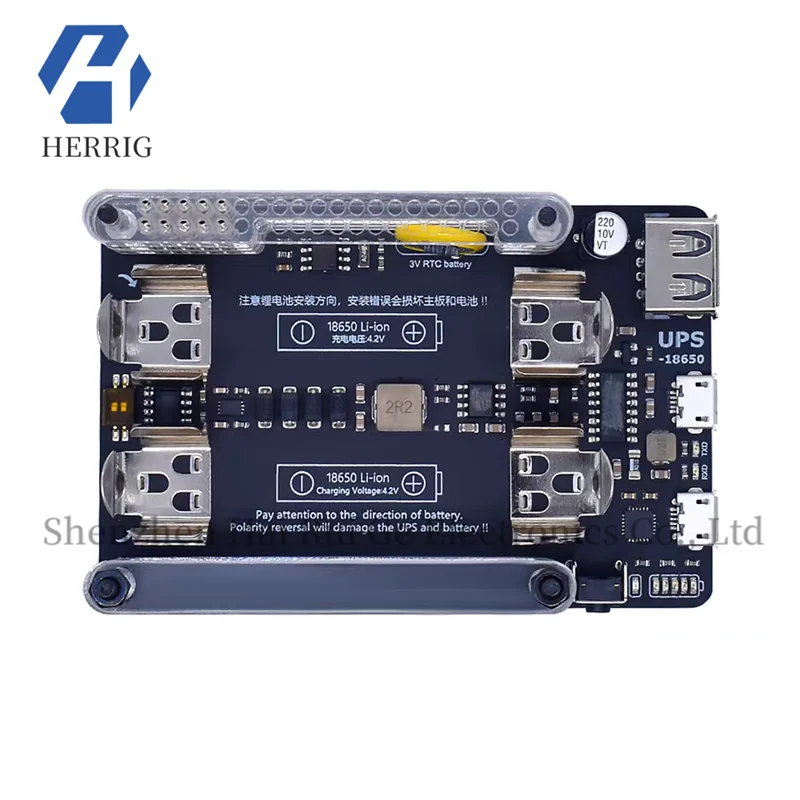 Raspberry Pi UPS 5V3A Power Supply: Uninterrupted Switching, Check Battery Level, Charge and Discharge at the Same Time