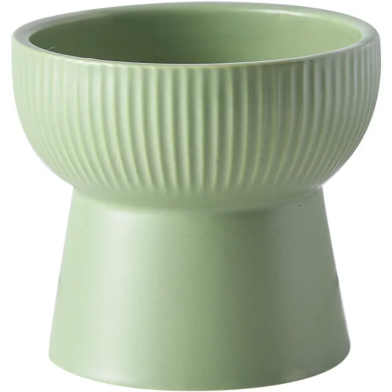 Nordic Cat Food Water Bowl Small Dogs Elevated Drinking Eating Feeders Ceramic Pet Feeding Supplies Puppy Cat Accessories
