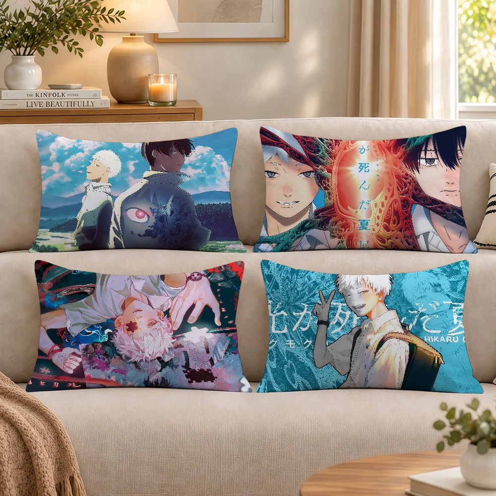 The Summer H-HikaruS D-DiedS Cushion Cover Rectangle Decorative Long Pillow Cases Sofa Bench Bedroom Chair LivingRoom