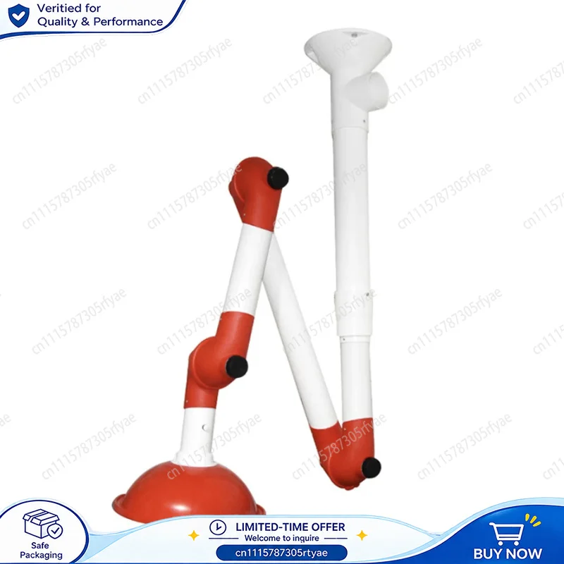 Laboratory Universal Exhaust Hood Fume Extraction Arm Flexible Suction Hood Ventilation Air Extraction System
