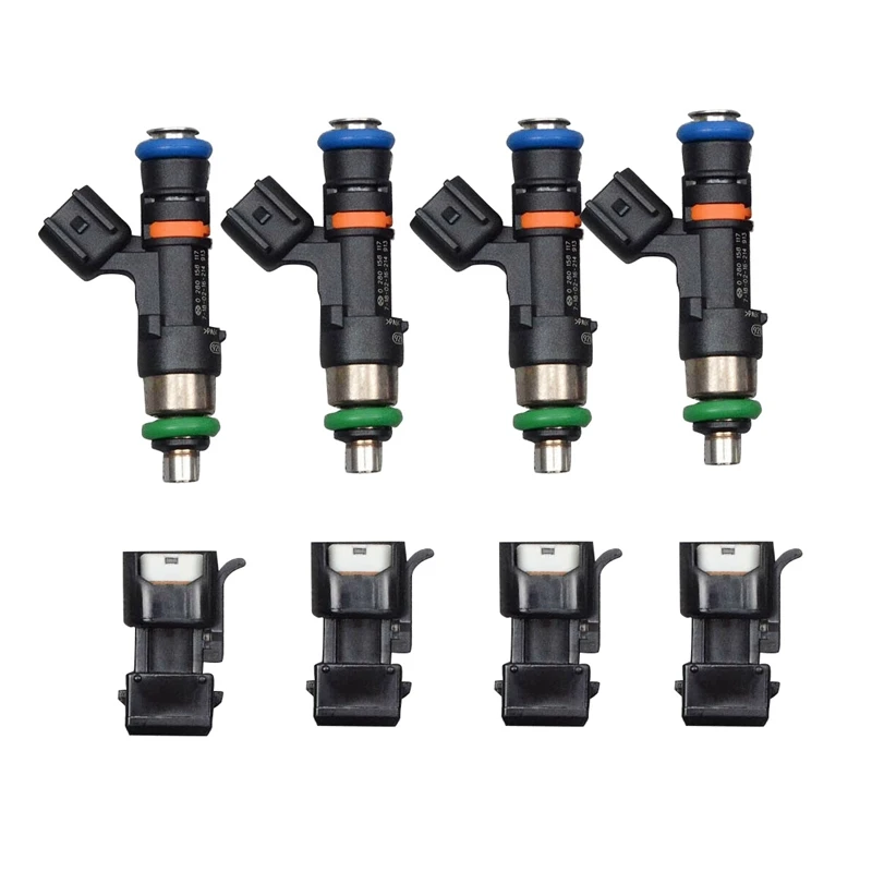 

Original Fuel Injectors 60lb 630cc With Converter For 1.8t Turbo -a4 Tt Golf Jetta Acura Ev14 0280158117 0280158298 High Quality