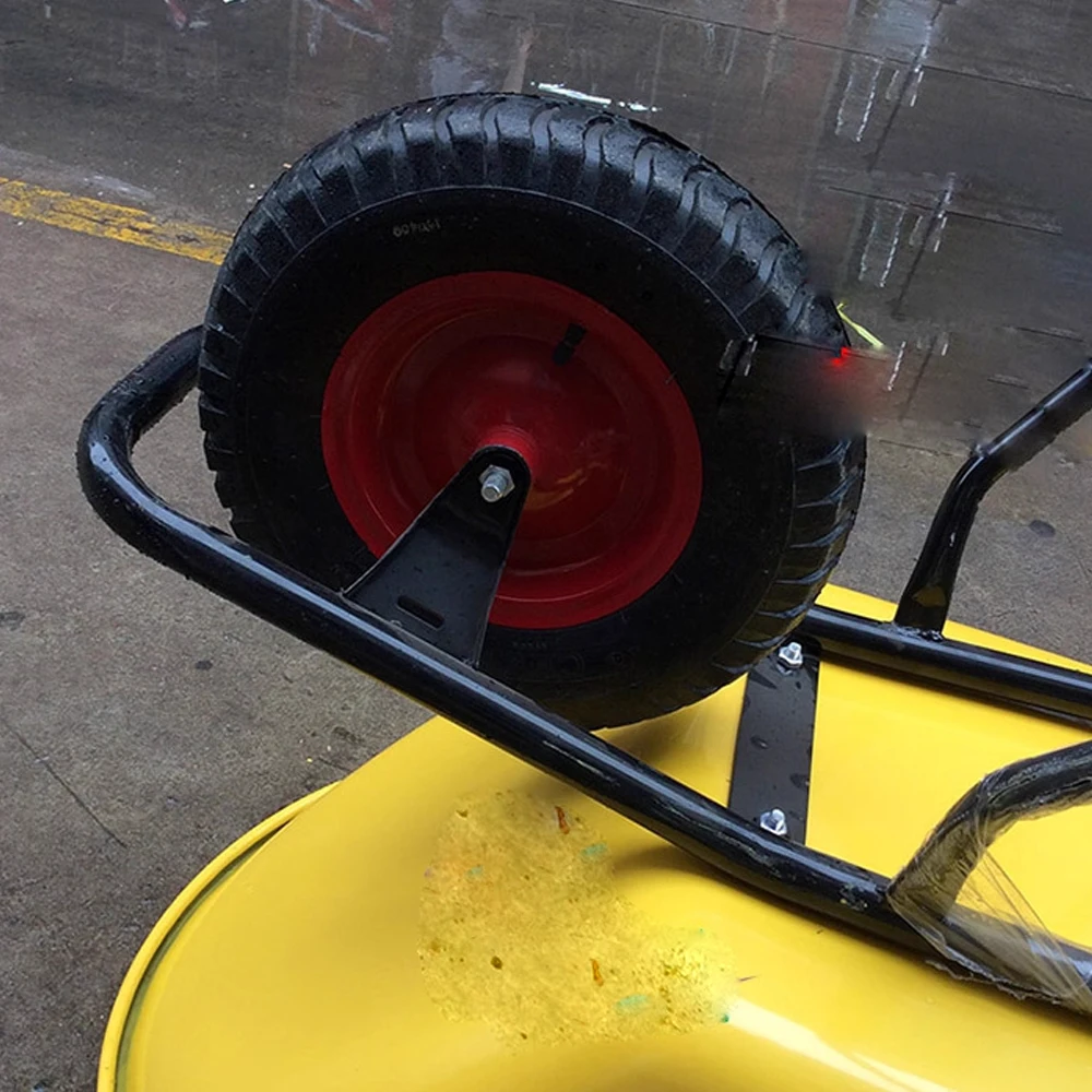 Cart 100KG Capacity One Wheel Garden Dump Cart Wheel Barrow with Handle & 1 Wheels Used To Collect Garbage/mud/leaves Customized