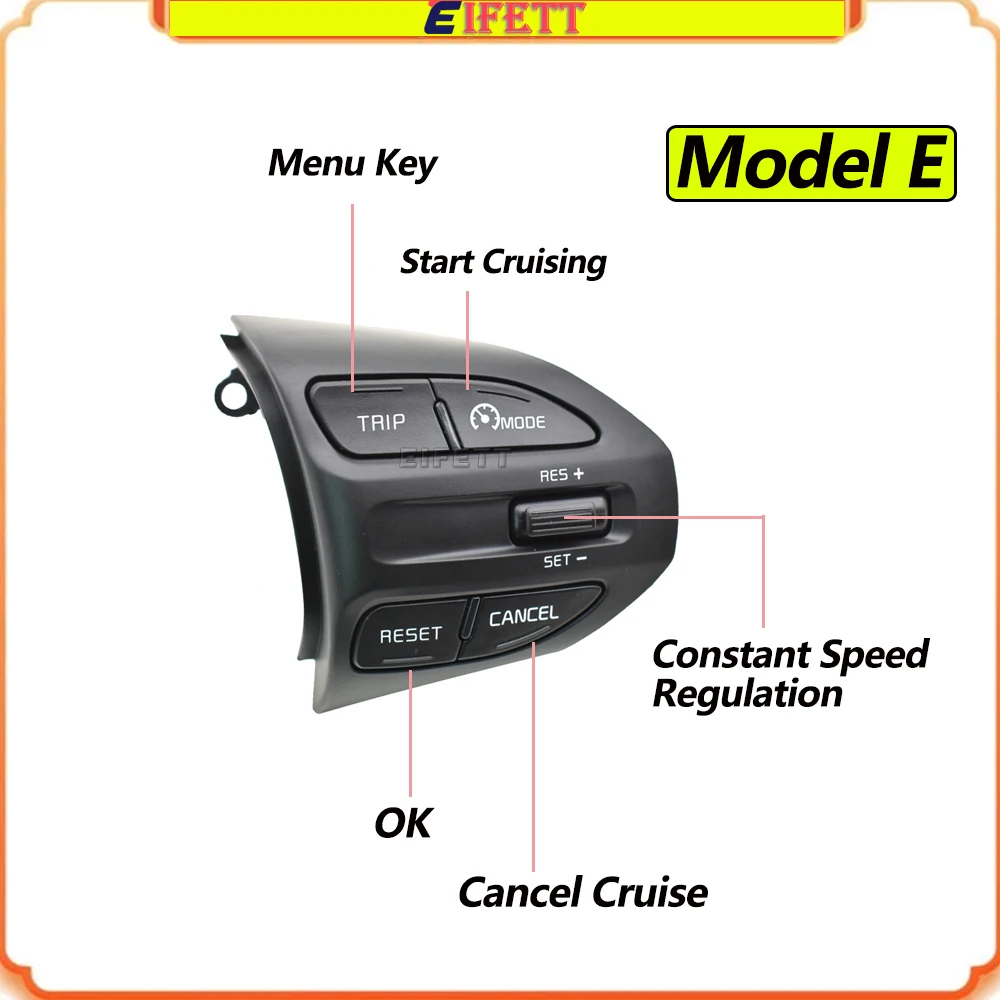 Right + Left + Wire  New Steering RH Remote Cruise Control Switch 96720G6010 For Kia RIO K2 Picanto 2017 2018 2019 2020 2021