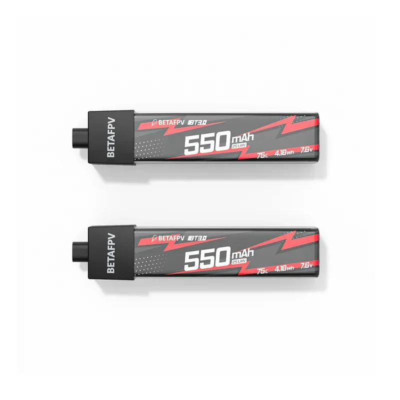 (2pcs) BETAFPV BT3.0 550mAh 75C Crossover aircraft 2S aircraft model lithium battery suitable for Pavo20 Pocket