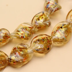 Irregular Lampwork Leaf Bead Jewellery Making Accessories Glass Handmade Jewelry Bracelets Supplies Colorful Diy Perles Bijoux