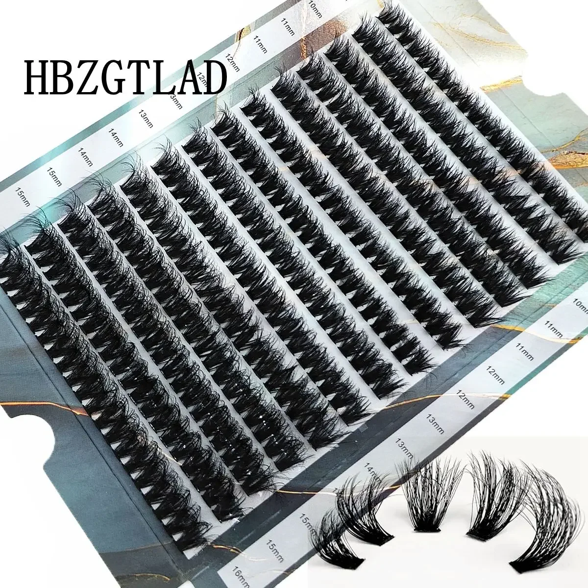 AMSDCN 280pcs 30D-80D Mink Eyelash DIY 5D Fluffy Eyelash Extension Natural Individual False Lashes Russian Volume Lash Makeup