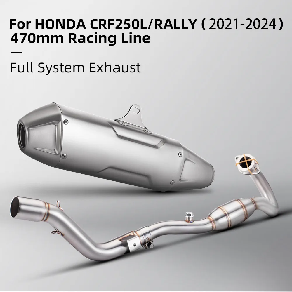 

Off-road motorcycle exhaust pipe series for Ak CRF250L CRF300L CRF250 Rally CRF300 Rally 2021-2024 Full motorbike muffler system