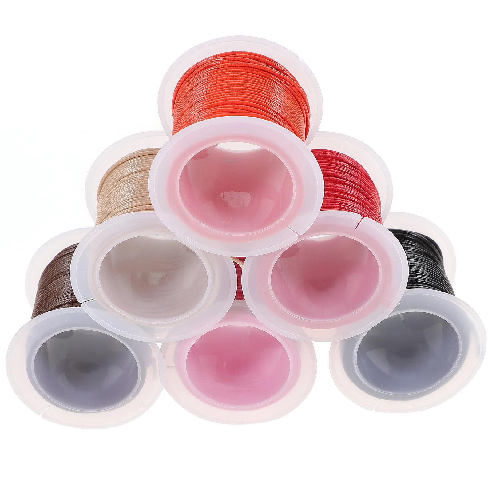 

6 Rolls Jewelry Craft Wax Wire Beading Thread Flexible Durable DIY Craft Making Rope for Bracelet Making DIY Sculpting Wax Wires