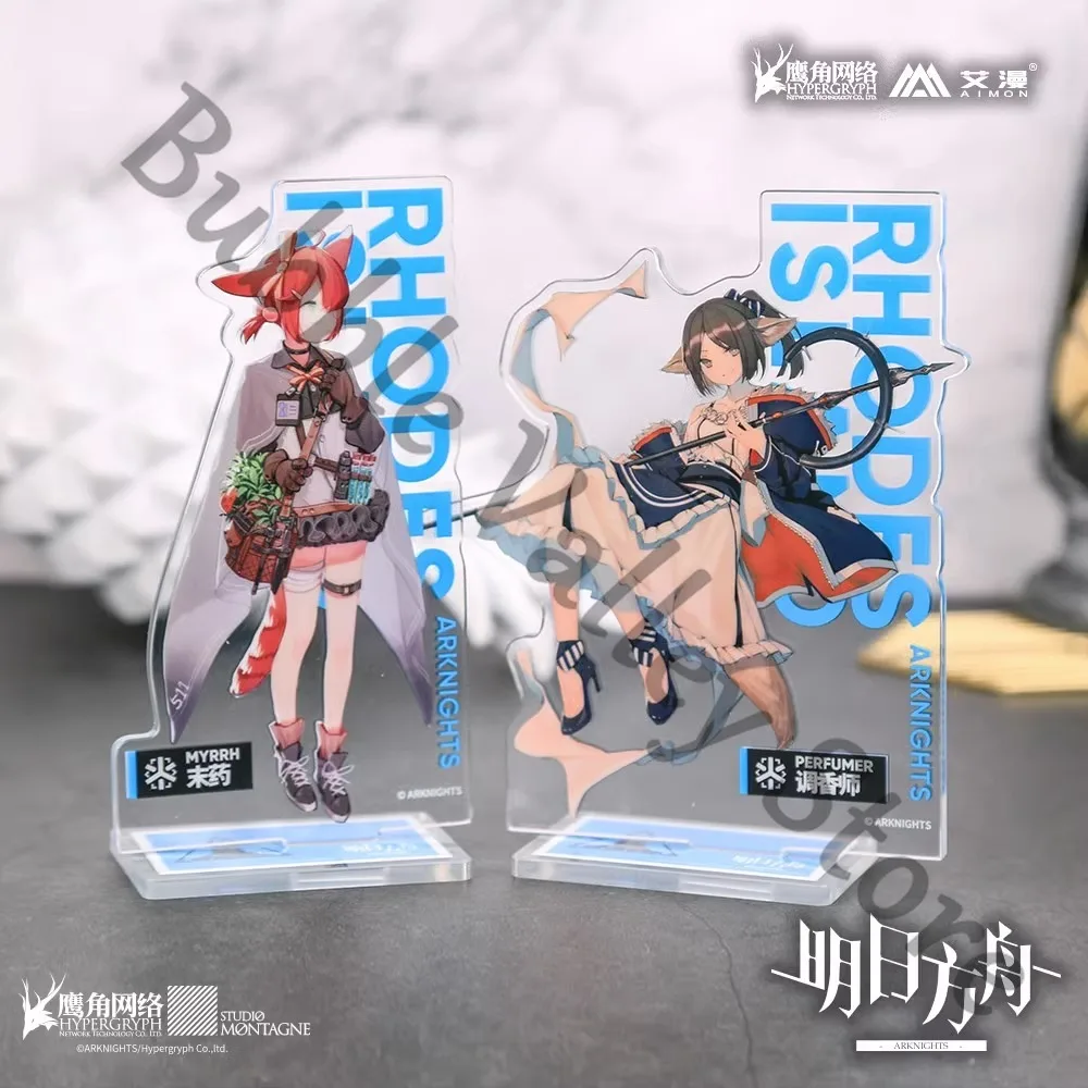 Anime Arknights Ptilopsis Shining Cosplay Acrylic Stand Figure Cartoon Standing Sign Indicative Board Mould Part Adorn Xmas Gift