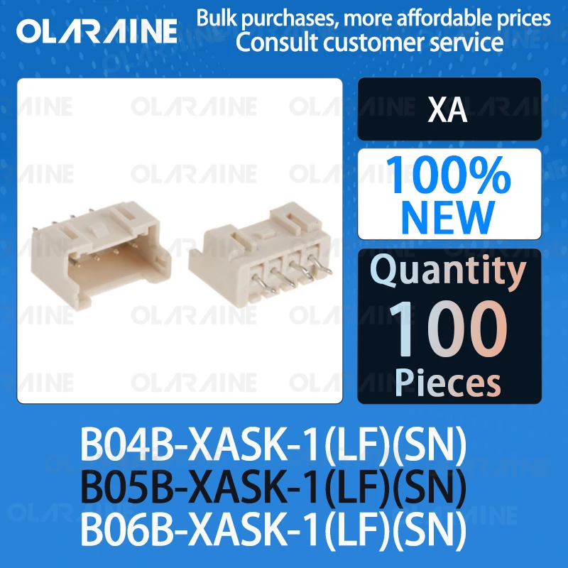 

100Pcs B04B-XASK-1(LF)(SN) B05B-XASK-1(LF)(SN) B06B-XASK-1(LF)(SN) Connectors, Interconnects Rectangular 3A 250V