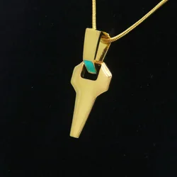 Anime Cyberpunk Edgerunners David Martinez Cosplay Necklace Double Layer Golden Chain Cross Pendant Necklace Women Men Jewelries