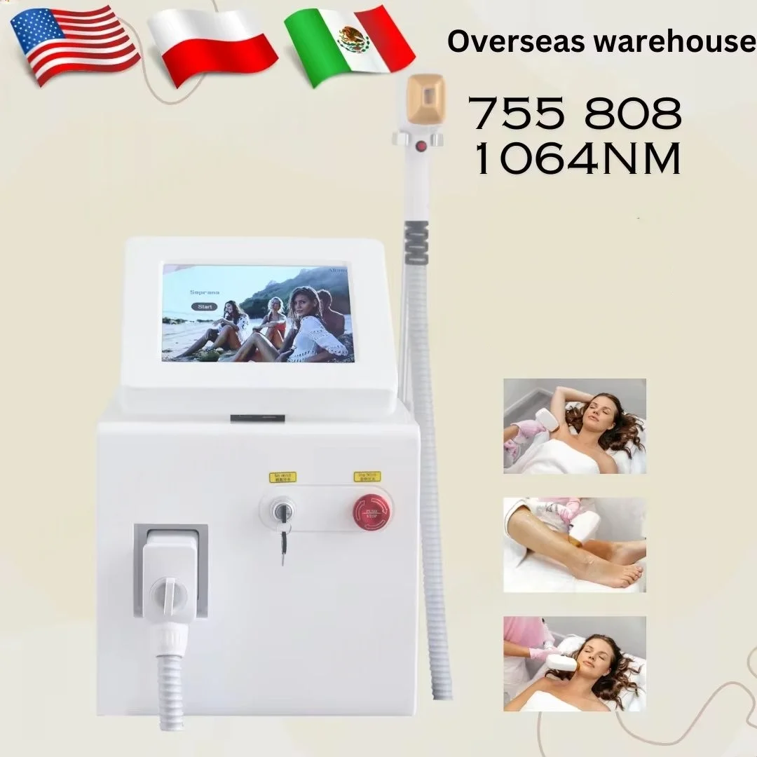 Professional 808 Diode Hair Removal Device Safe, painless, permanent hair removal Ideal for Intimate Area Hair Removal