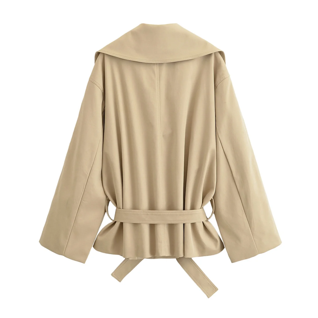 Streetwear Shorts Sets For Woman Autumn Women's Clothing Elegant Temperament Jacket Coat With Belt Top Or Wrinkle Mini Shorts