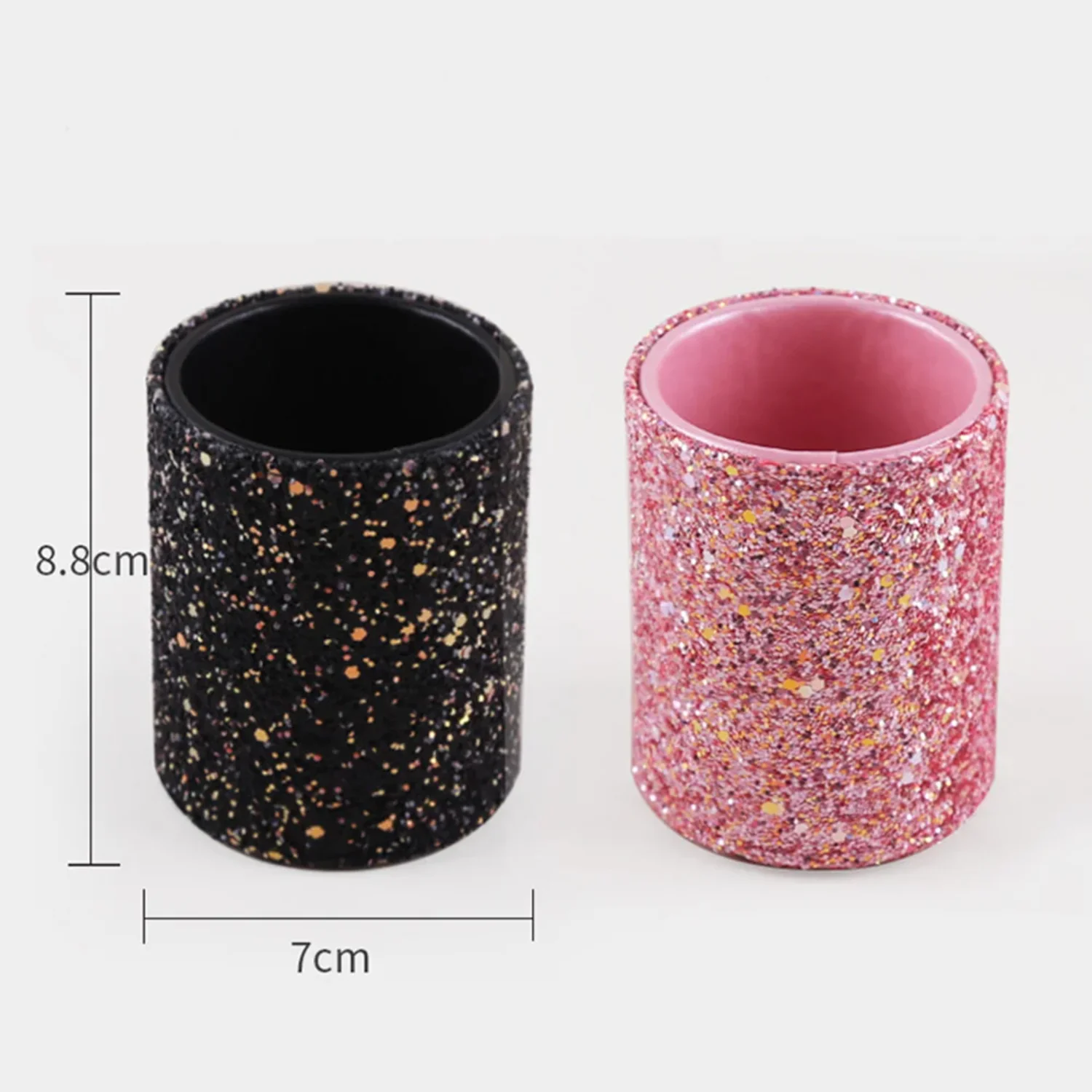 Mode Frauen Funkelnden Make-Up Pinsel Eimer Kosmetik Stift Box Bleistift Vase Kamm Lippenstift Pinsel Container Box