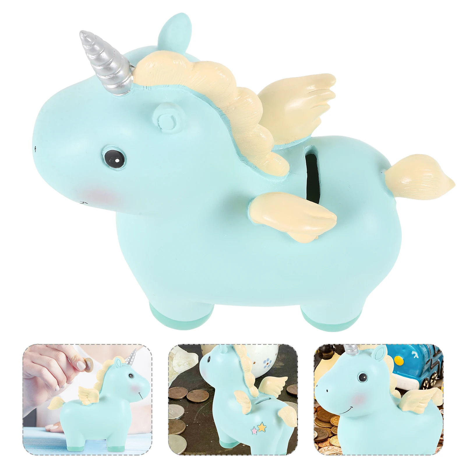 

Cute Unicorn For Resin Money Coin Storage Fun Saving Gift Bedroom Decor Premium Smooth Safe s Friendly Lovely Design