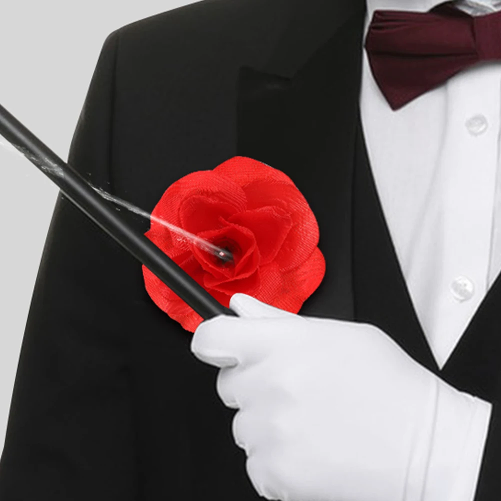 

2 pcs Squirt Rose Trick Realistic Prank Water Flower For April Fool Halloween Party Wedding Birthday Reusable Funny Gag Gift