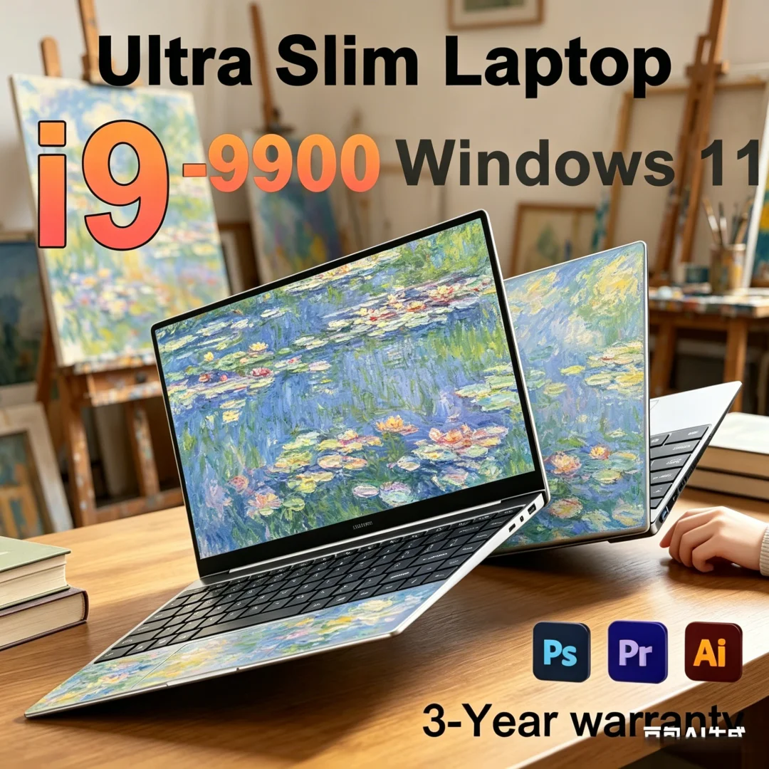 Magnificent Sturdy 14.1" Laptop Intel Core I9-9900 32GB 2TB Gaming PC Fashion Office Study Computer PC Windows 11 Pro 1920*1080