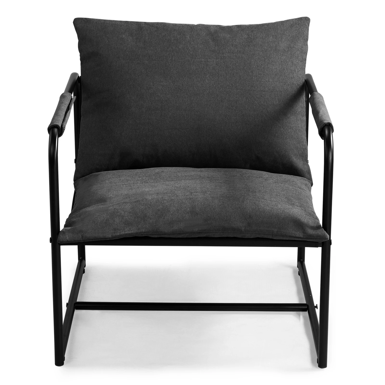 

30*30*27.5inch Grey Cushion Oxford Cloth Courtyard Iron Sofa