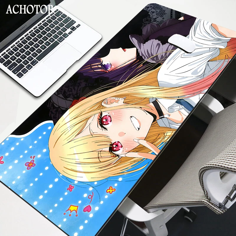 Kawaii Mouse Pad Gamer Deskpad Anime Sexy Mousepepad Gaming Mouse Mat SetupMy Dress-Up Darling Mausepad For Office Deskmat Xxl