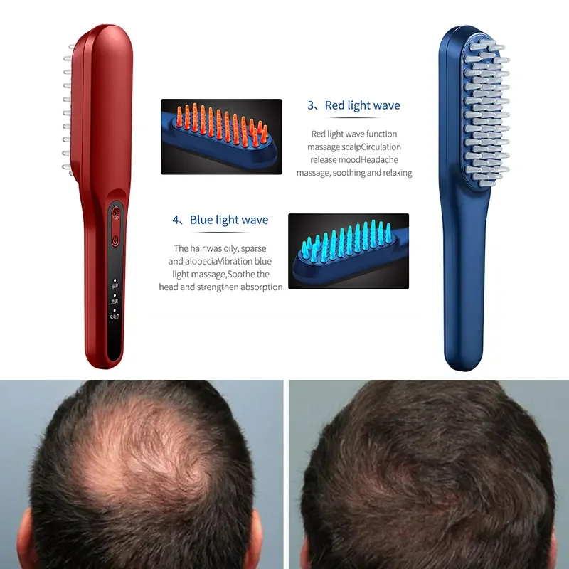 Anti-hair Loss Wireless Electric Hair Straightener Comb Hair Straightener Brush