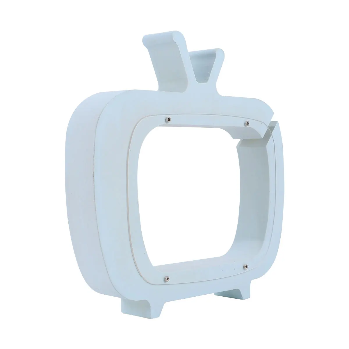 

Shape Saving Pot Blue Nordic Style Wooden Box for Kids Home Decoration Photography Props Coin Storage Jar Gift