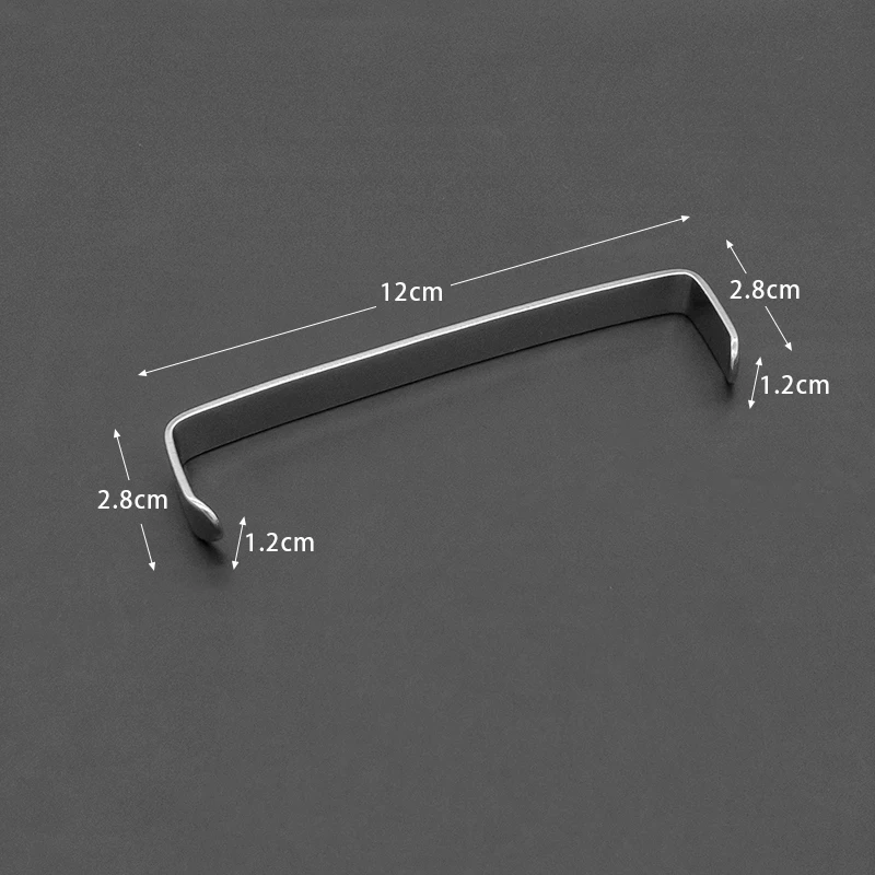 Gancho Abdominal para pared Abdominal, Retractor de piel de tejido de doble cabeza