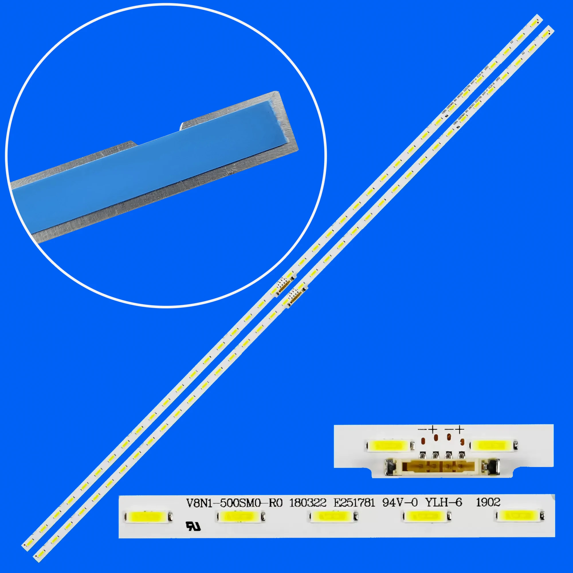 

LED Backlight Strips For UE50NU6025 UE50NU7020 UE50NU7022 UE50NU7025 UE50NU7090 UE50NU7092 JL.E500K2330-408BS-R7P-M-HF