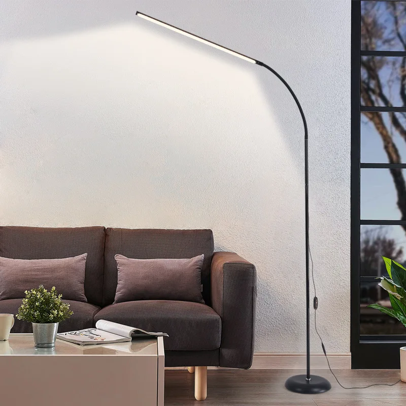 

Modern minimalist LED floor lamp with 360°adjustable indoor lighting living room sofa piano study Floor Standing Lamp